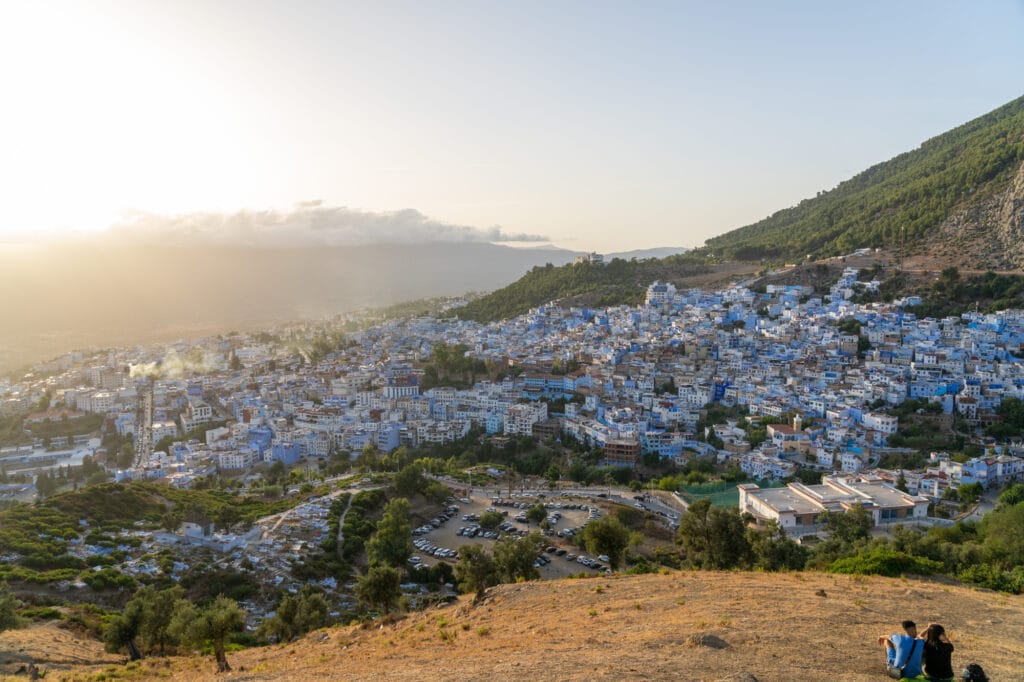 Chefchaouen Spaanse Moskee Zonsondergang